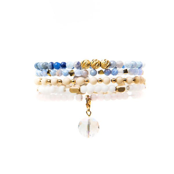 agate and sodalite bracelet| handcrafted agate and sodalite bracelet