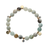amazonite bead bracelet| amazonite and agate bracelet bead