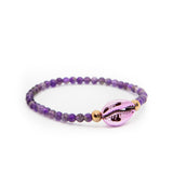 Purple seashell bracelet online