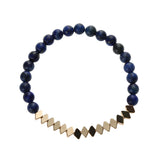 lapis lazuli and agate bracelet| lapis lazuli bracelet| 