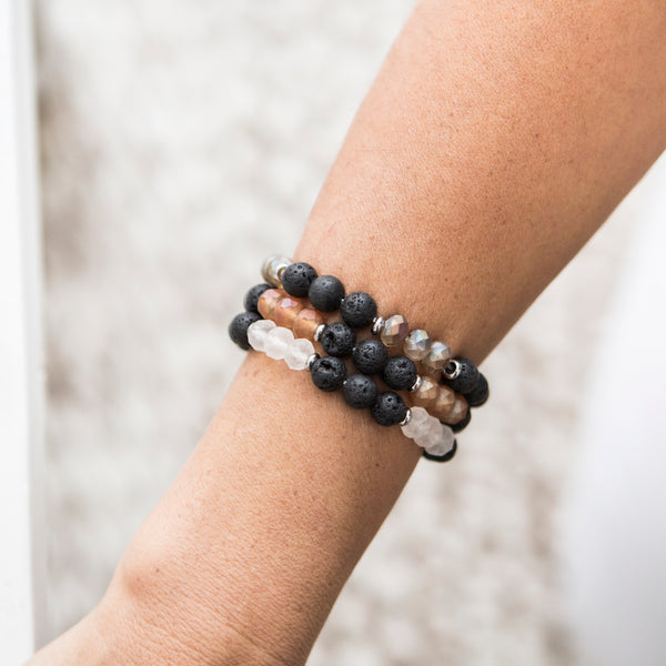 lava aromatherapy bracelet| crystal aromatherapy bracelet