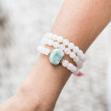Pink color pearl bracelet online